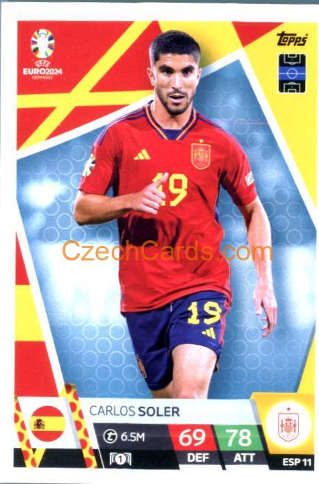 Carlos Soler 2024 EURO Match Attax #ESP11