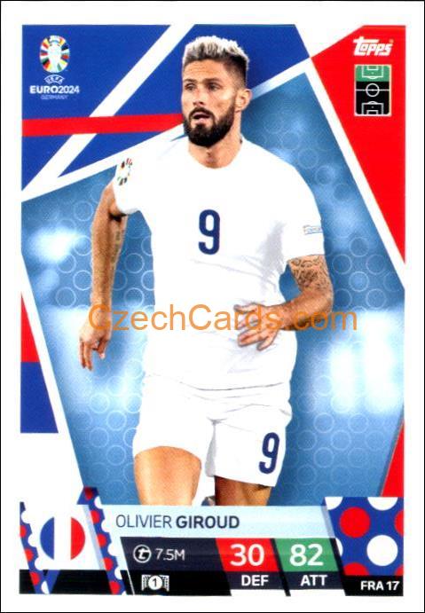 Olivier Giroud 2024 EURO Match Attax #FRA17