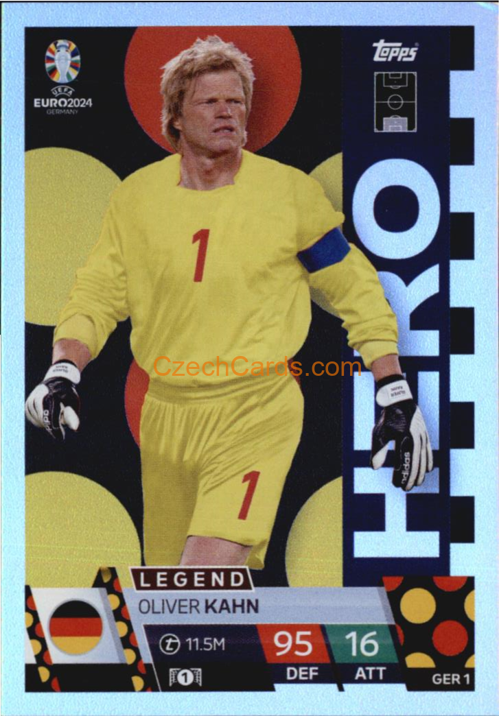 Oliver Kahn 2024 EURO Match Attax Hero #GER1