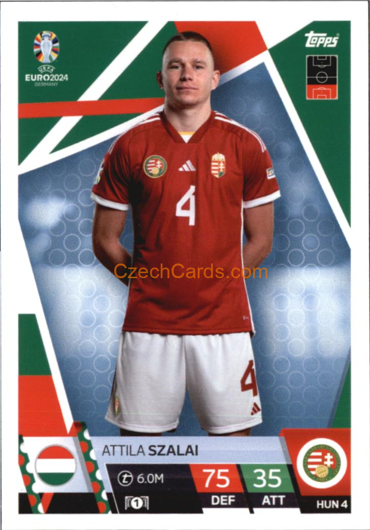 Attila Szalai 2024 EURO Match Attax #HUN4