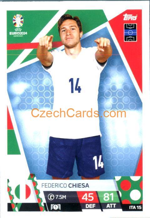 Federico Chiesa 2024 EURO Match Attax #ITA15