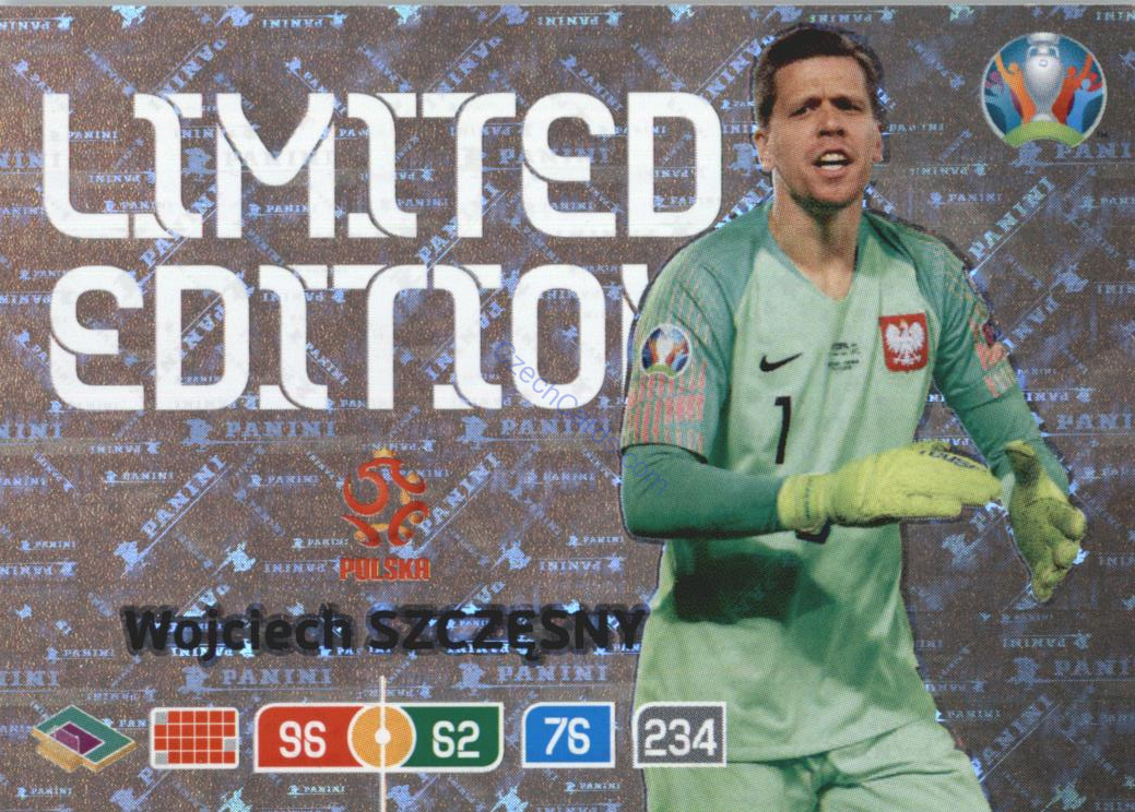 Wojciech Scezesny Panini Adrenalyn EURO 2020 Limited Edition