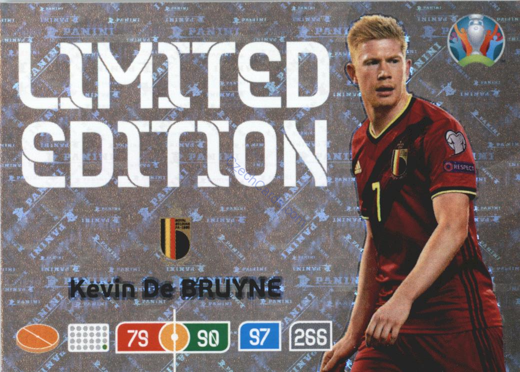 Kevin De Bruyne Panini Adrenalyn EURO 2020 Limited Edition