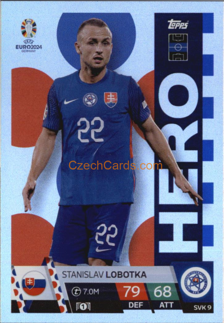 Stanislav Lobotka 2024 EURO Match Attax Hero #SVK9