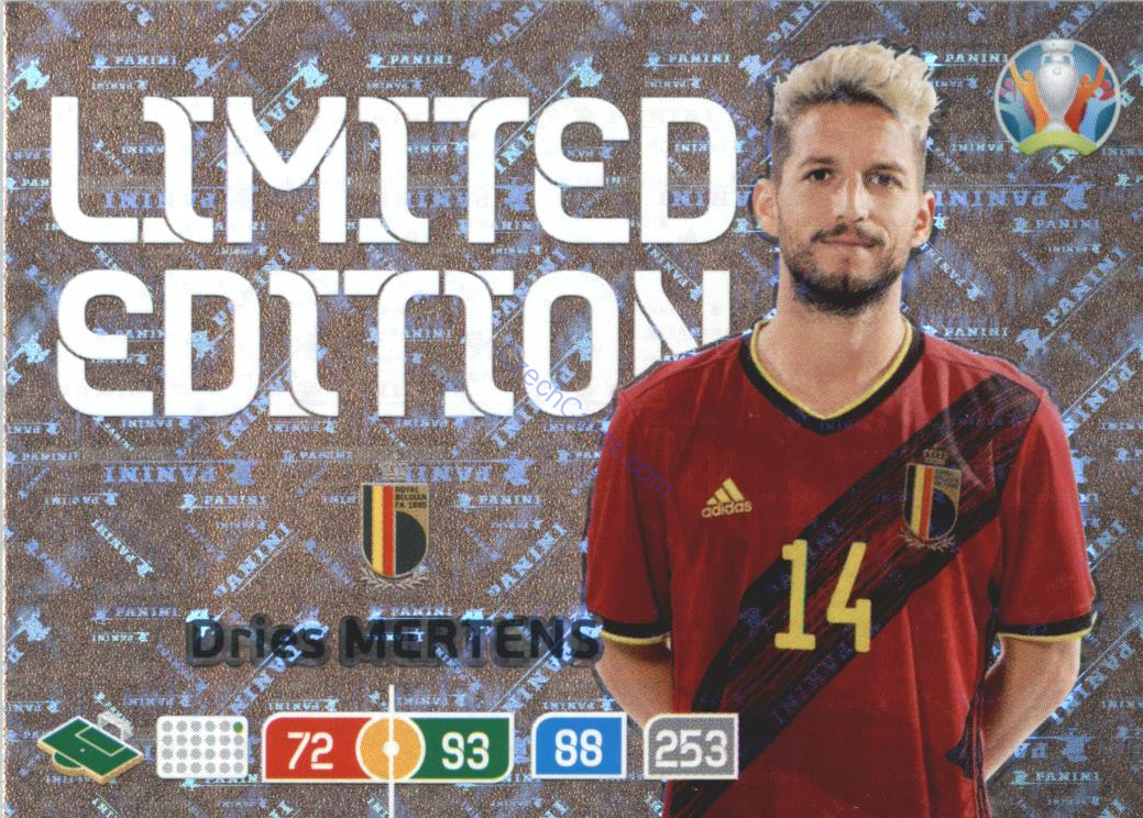 Dries Mertens Panini Adrenalyn EURO 2020 Limited Edition