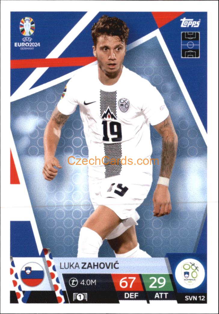 Luka Zahović 2024 EURO Match Attax #SVN12