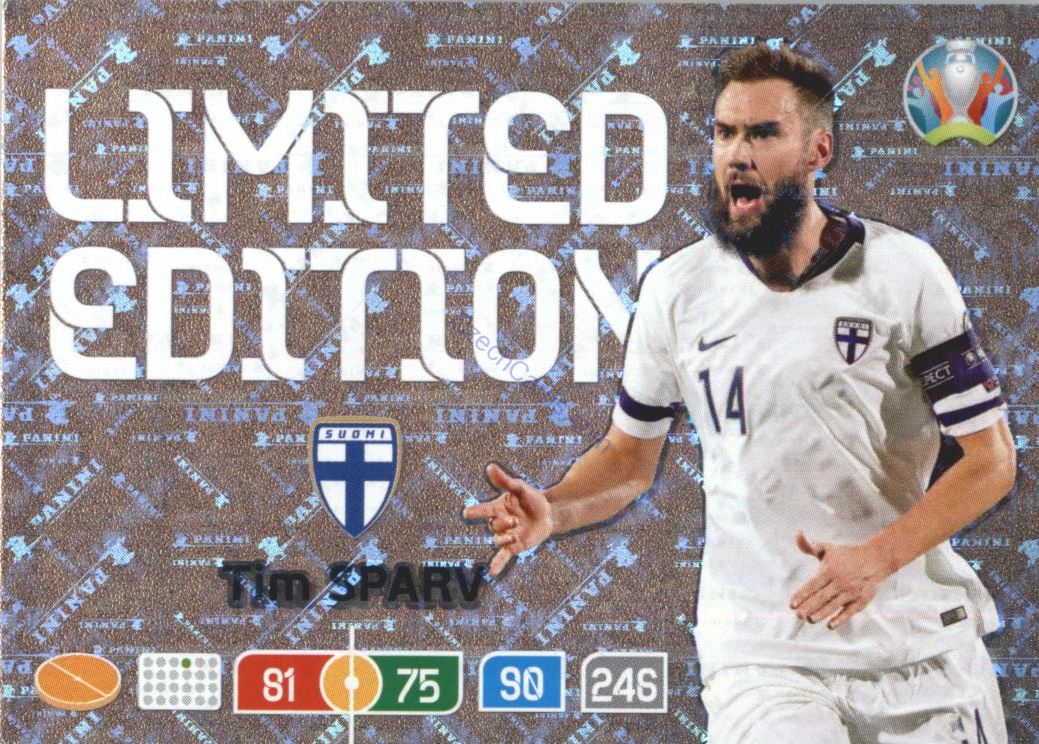 Tim Sparv Panini Adrenalyn EURO 2020 Limited Edition