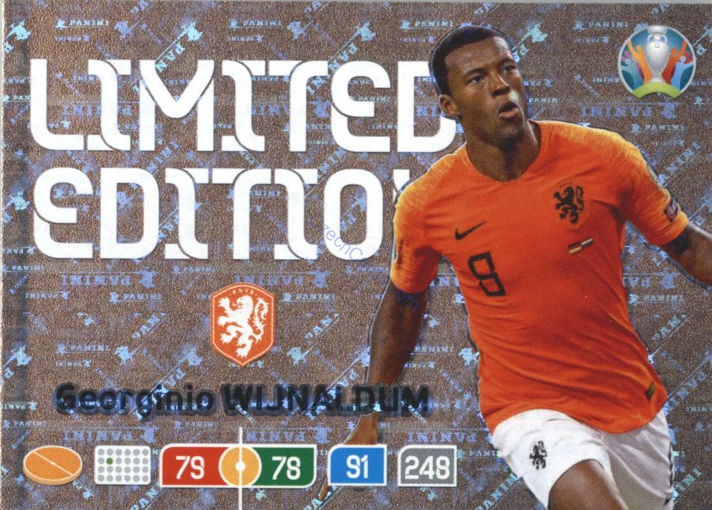 Georginio Wijnaldum Panini Adrenalyn EURO 2020 Limited Edition