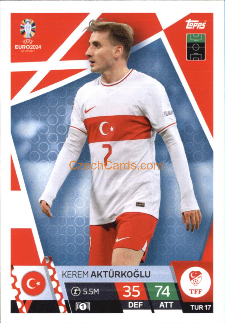 Kerem Aktürkoğlu 2024 EURO Match Attax #TUR17
