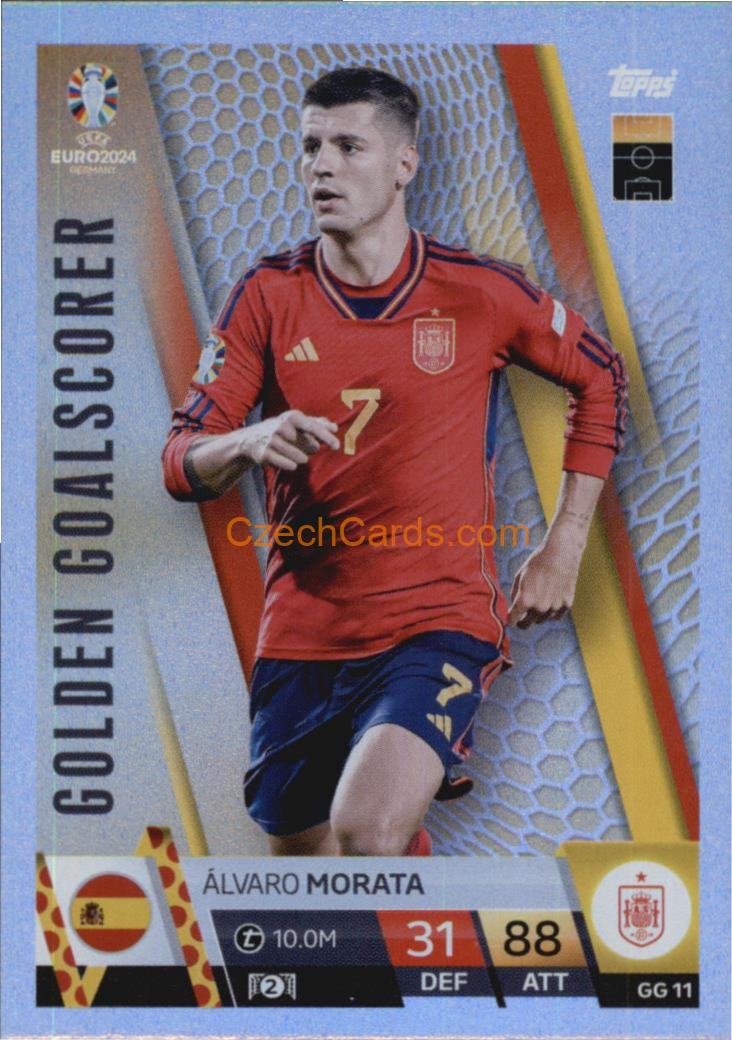 Álvaro Morata 2024 EURO Match Attax Golden Goalscorer #GG11