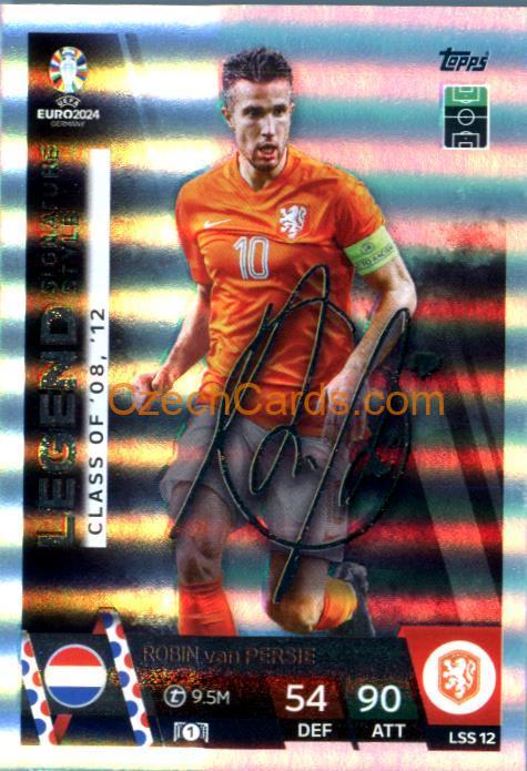 Robin van Persie 2024 EURO Match Attax Legend Signature Style #LSS12