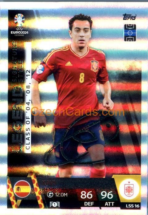 Xavi 2024 EURO Match Attax Legend Signature Style #LSS16