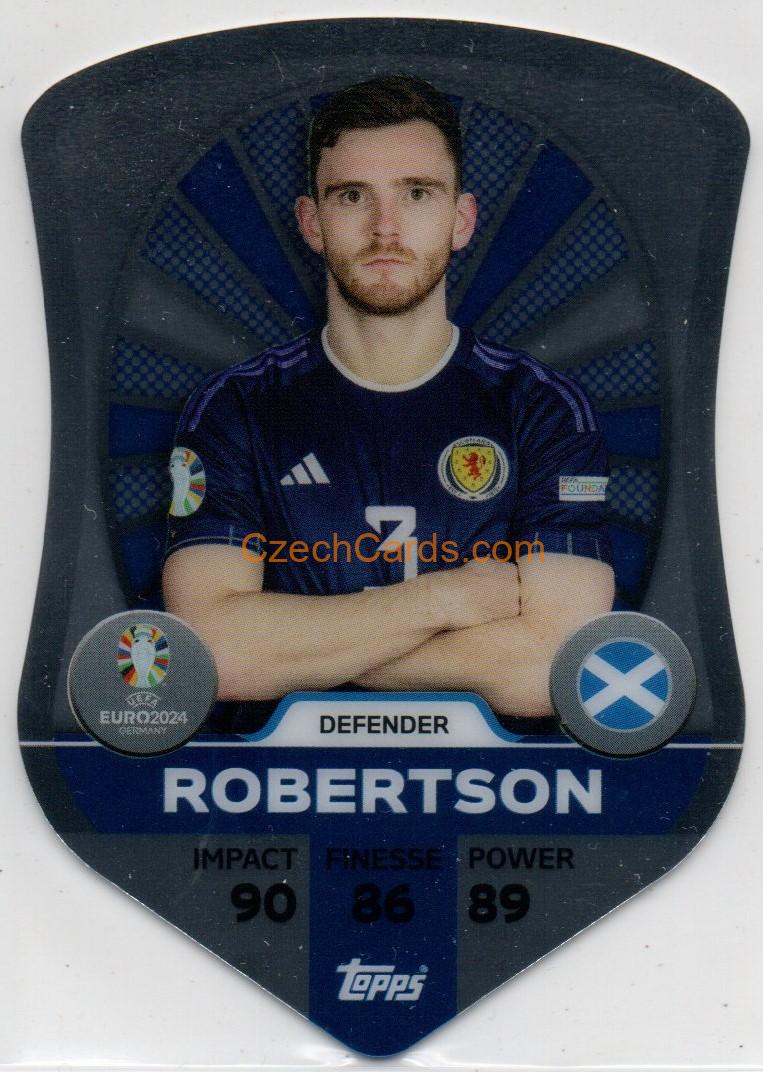 Andy Robertson 2024 EURO Match Attax Chrome Pro Elite Shield #SC7