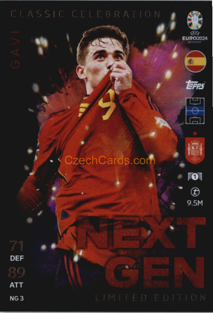 Gavi 2024 EURO Match Attax Limited Edition Next Gen #NGLE3