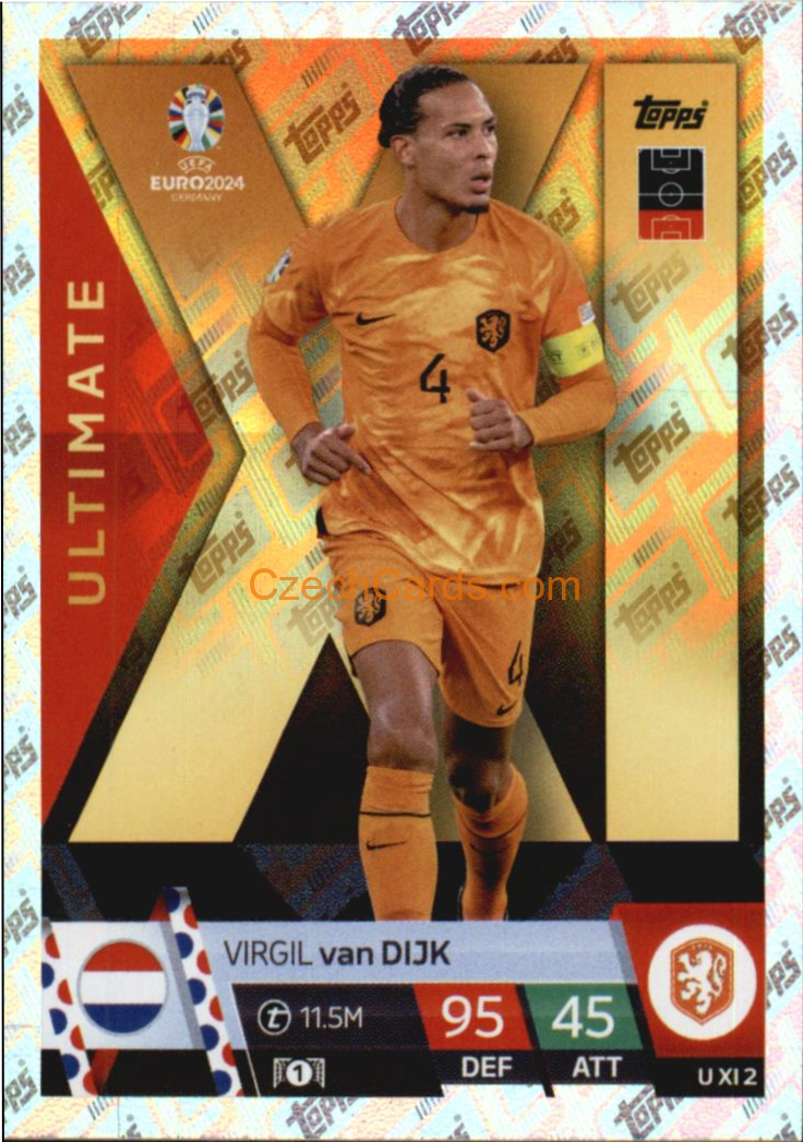 Virgil van Dijk 2024 EURO Match Attax Ultimate XL #UXI2