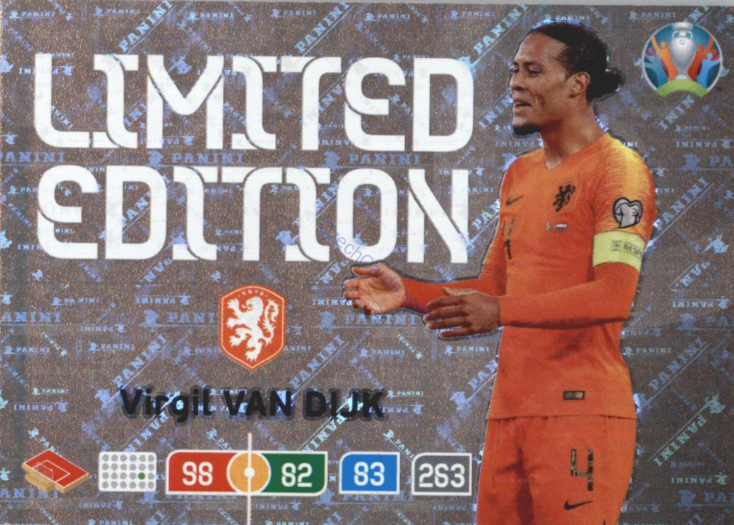 Virgil Van Dijk Panini Adrenalyn EURO 2020 Limited Edition