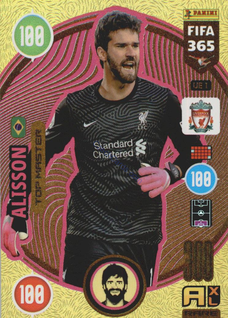 Alisson 2021 FIFA 365 Adrenalyn Top MAster #UE1