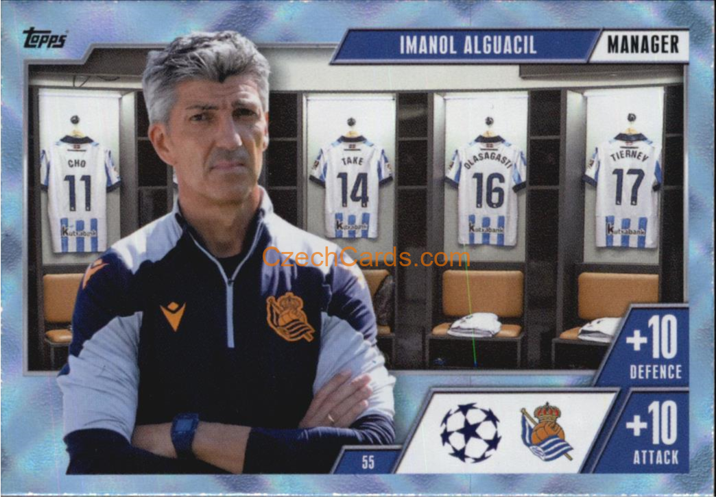 Imanol Alguacil 2023/24 Topps Match Attax Extra Crystal Parallel #55