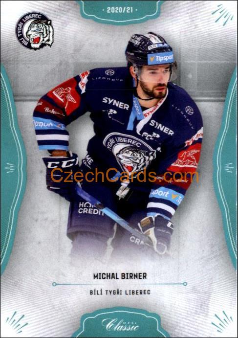 Michal Birner 2020/21 OFS hokejová karta Blue parallel #20