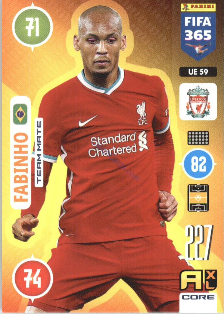 Fabinho 2021 FIFA 365 Adrenalyn #UE59