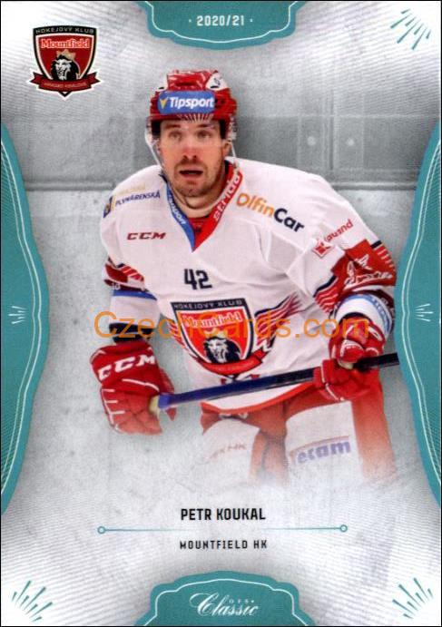 Petr Koukal 2020/21 OFS hokejová karta Blue parallel #69