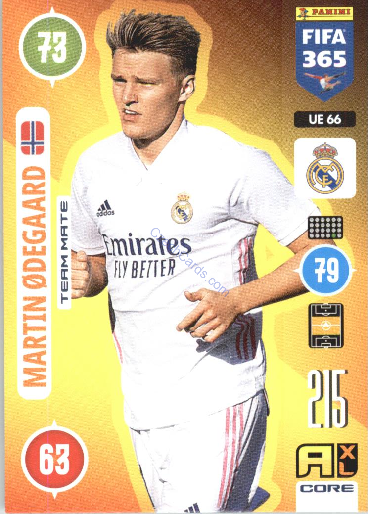 Martin Ødegaard 2021 FIFA 365 Adrenalyn #UE66