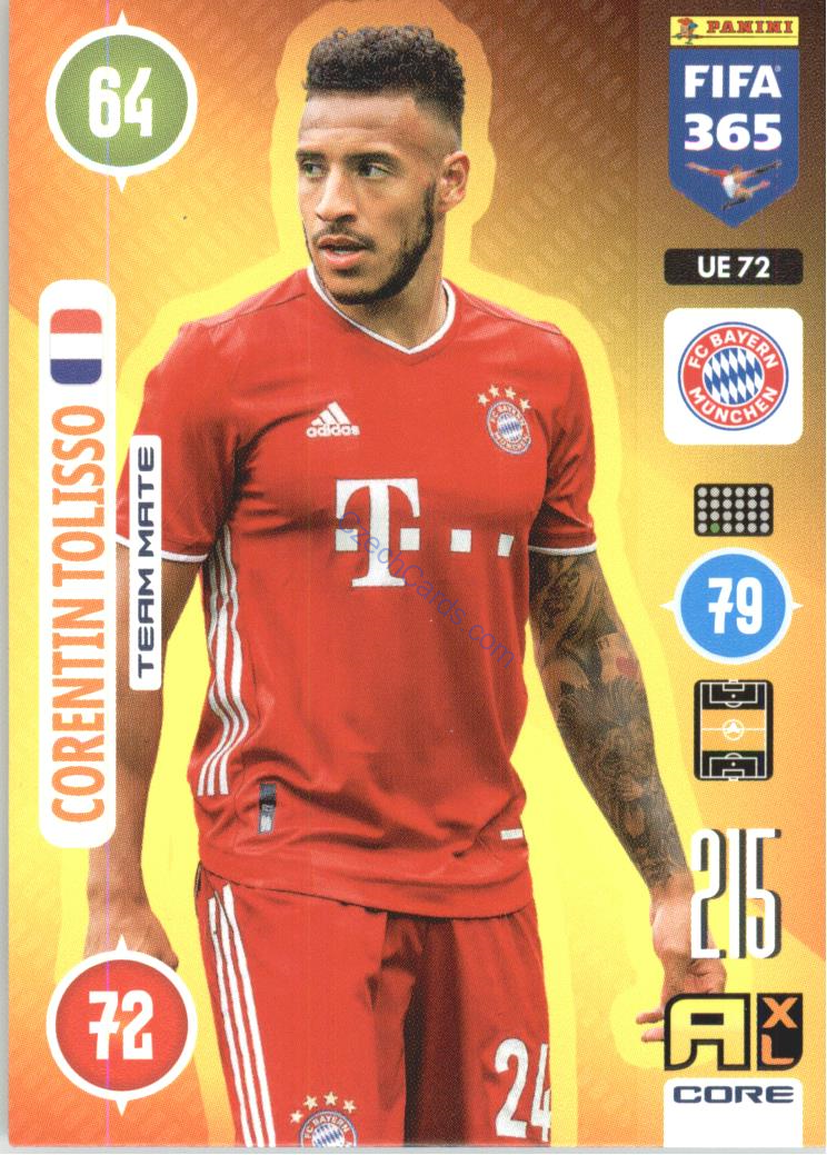 Corentin Tolisso 2021 FIFA 365 Adrenalyn #UE72