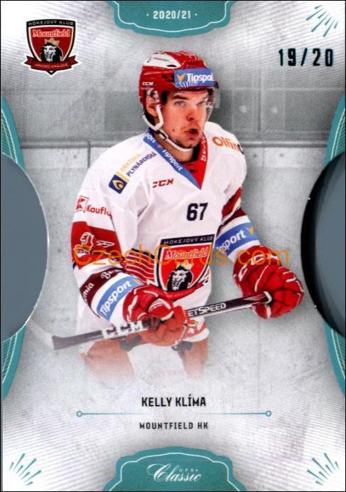 Kelly Klíma 2020/21 OFS hokejová karta Parallel Die Cut xx/20 #73