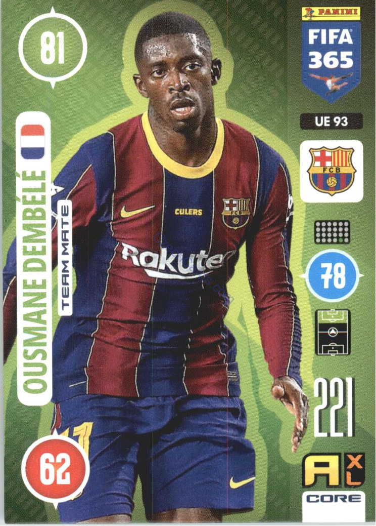 Ousmane Dembélé 2021 FIFA 365 Adrenalyn #UE93