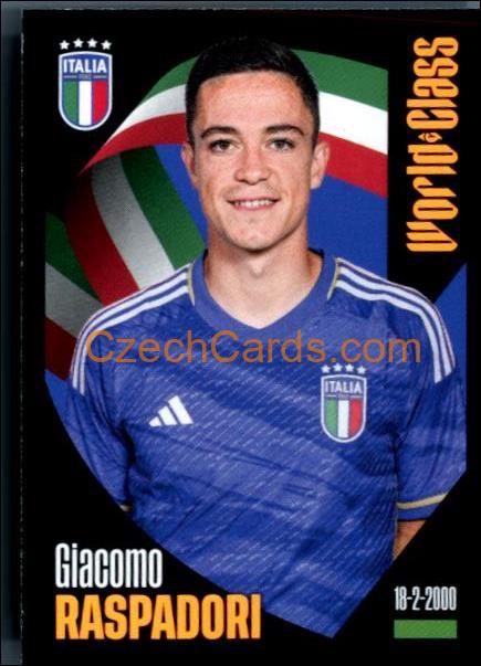 Giacomo Raspadori 2024 Panini World Class sticker #131