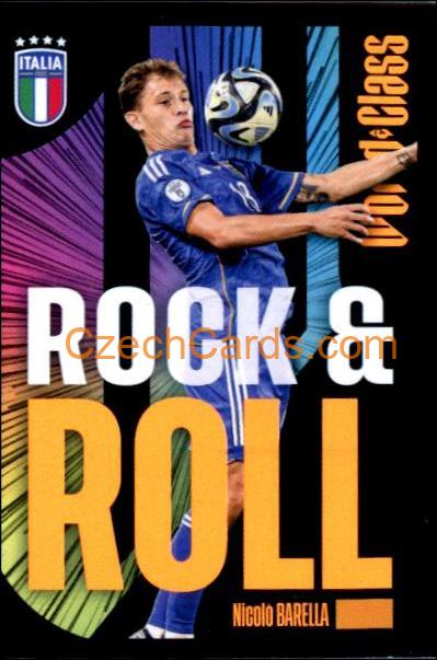 Nicolò Barella – Rock & Roll 2024 Panini World Class sticker #138