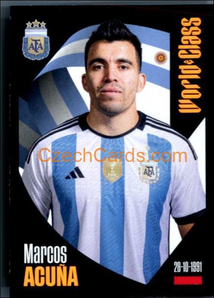 Marcos Acuña 2024 Panini World Class sticker #158