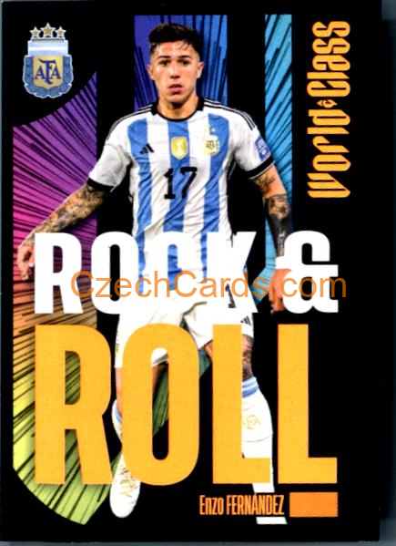 Enzo Fernández – Rock & Roll 2024 Panini World Class sticker #177