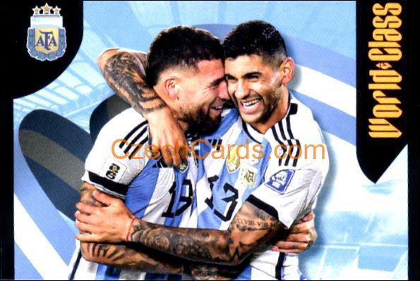 Nicolás Otamendi & Cristian Romero 1/2 2024 Panini World Class sticker #178