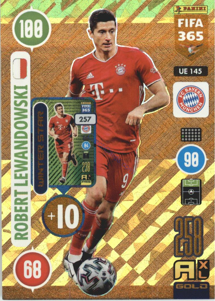 Robert Lewandowski 2021 FIFA 365 Adrenalyn Winter Star #UE145