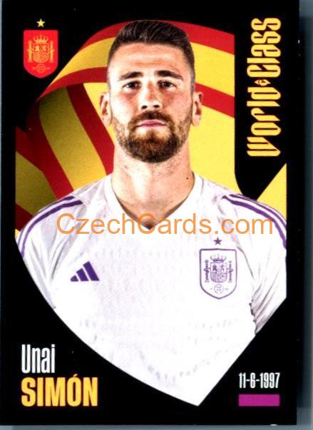 Unai Simón 2024 Panini World Class sticker #308