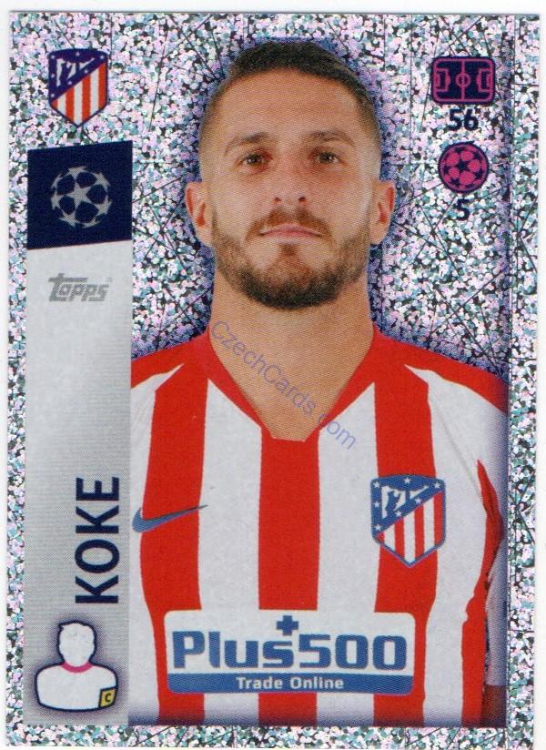 Koke 2019/20 Topps sticker #34