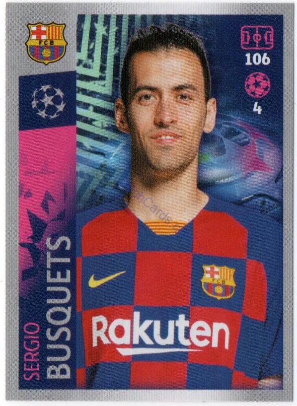 Sergio Busquets 2019/20 Topps sticker #53