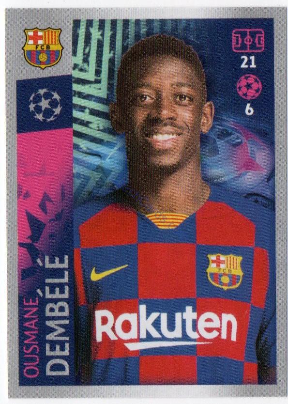 Ousmane Dembélé 2019/20 Topps sticker #58