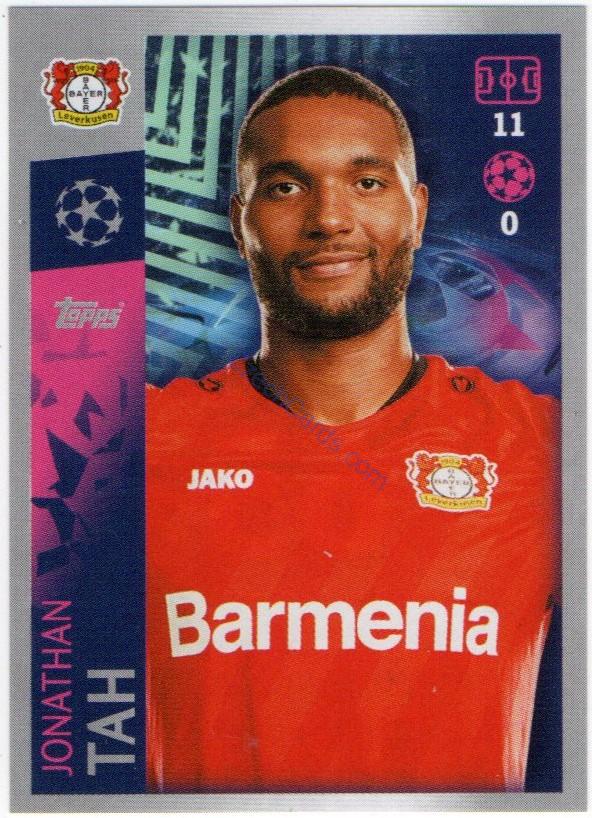 Jonathan Tah 2019/20 Topps sticker #65