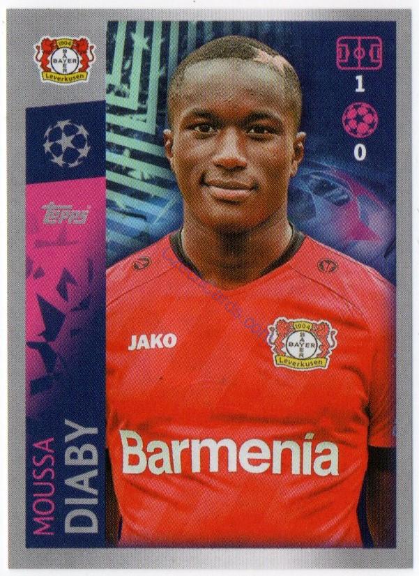 Moussa Diaby 2019/20 Topps sticker #73