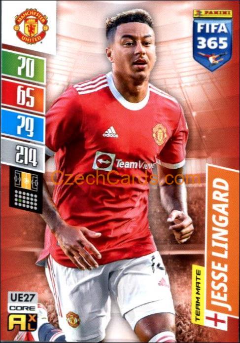 Jesse Lingard 2022 Panini Adrenalyn XL Fifa 365 #UE27