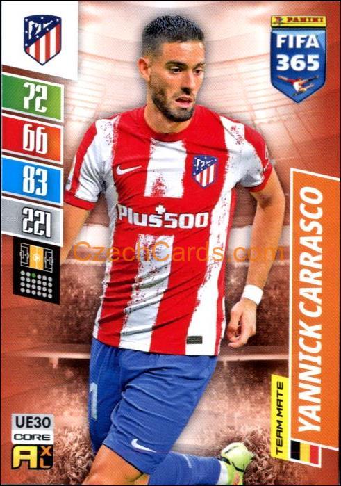 Yannick Carrasco 2022 Panini Adrenalyn XL Fifa 365 #UE30