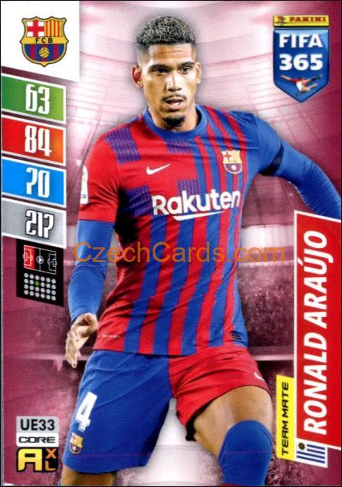 Ronald Araújo 2022 Panini Adrenalyn XL Fifa 365 #UE33