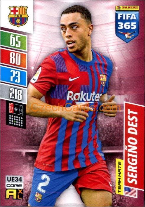 Sergino Dest 2022 Panini Adrenalyn XL Fifa 365 #UE34