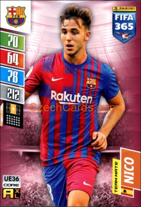 Nico 2022 Panini Adrenalyn XL Fifa 365 #UE36