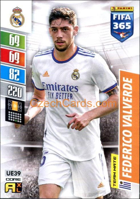 Federico Valverde 2022 Panini Adrenalyn XL Fifa 365 #UE39