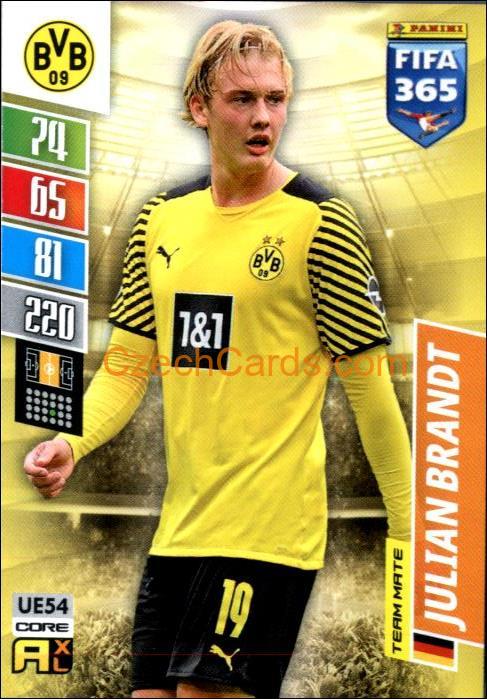 Julian Brandt 2022 Panini Adrenalyn XL Fifa 365 #UE54