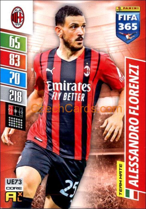 Alessandro Florenzi 2022 Panini Adrenalyn XL Fifa 365 #UE73