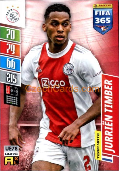 Jurriën Timber 2022 Panini Adrenalyn XL Fifa 365 #UE78